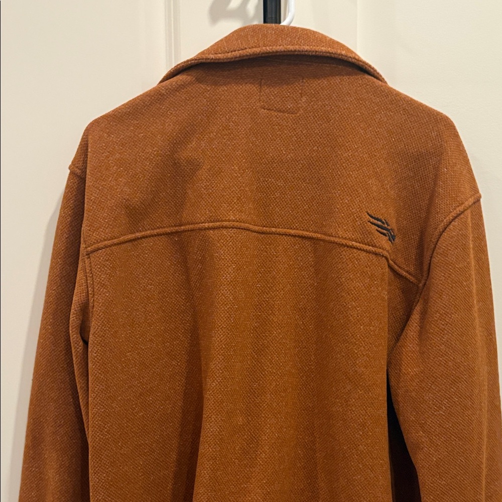 Sleek Burnt Orange Men's Shirt Jacket Sitka brand - Picture 4 of 5